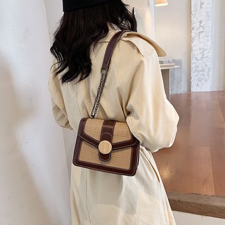 Urban Fashion Hub Korean Style Vintage Croc Bag With 2 Compartments Elegant Sling Bag (6)