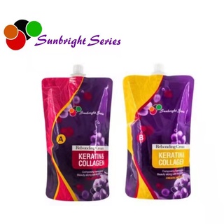 Sunbright Series Keratin & Collagen Rebonding Cream (A&B) SBS-T001 1000ml