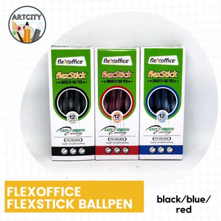 Flexoffice Flexstick Ballpen Black/Blue/Red - sold per BOX [ArtCity]