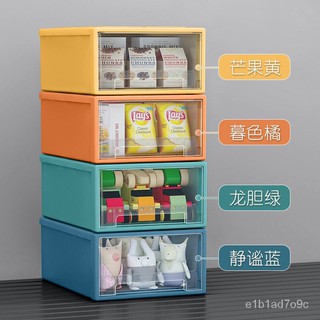 Transparent Drawer Storage Box Stackable Storage Box Wardrobe Clothes Storage Box Underwear Storage