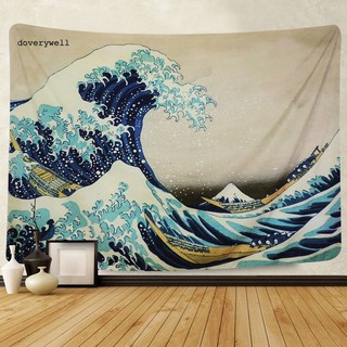 DYL_Wall Hanging Tapestry Kanagawa Ocean Wave Mount View Blanket Art Home Decor
