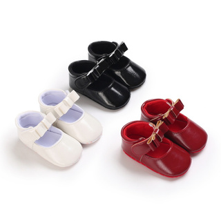 Newborn Girl PU Leather Soft Sole Anti Slip Toddler Infant First Walkers Princess Shoes Moccasin