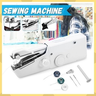 ﺴHandy Stitch Mini Hand Sewing Machine Portable Handheld Stitch Cordless Battery Powered for Home