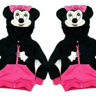 Hoodie minnie in mickey mouse jacket for kids (3)