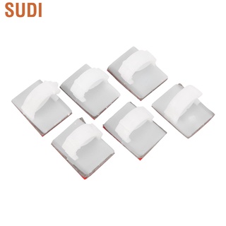 Sudi 50PCS/Set Adhesive Cable Clips Management White Automobile Components for Line 5mm/0.2in Wide Maximum (5)