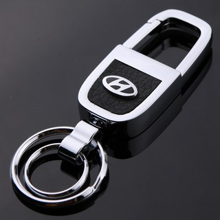 Metal Car Logo Key Chain Key Ring for Hyundai Key Holder (8)