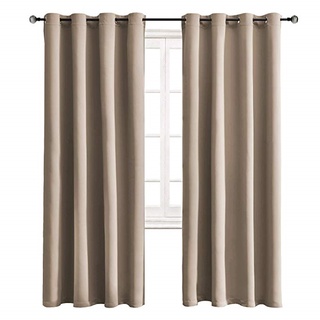 White Thermal Insulated Blackout Curtains for Living Room bedroom gray thick window curtain treatmen