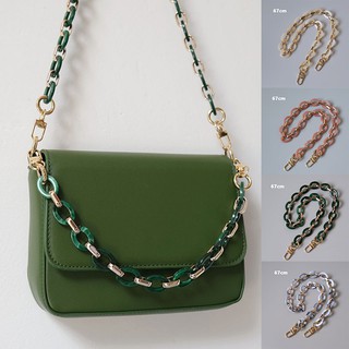 DDCCGGFASHION Bag Accessory Acrylic Handbag Chain Decorative Chain Bag Chain Shoulder Bag Strap