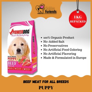Dog Food✻▣POWERDOG (1KG REPACKED) PREMIUM ORGANIC dry dog food (5)