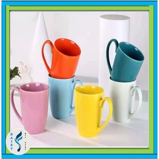 DRINKING WARE Mug Plain Single Color Glass Coffee Mug Pure Coated Color Mug 12OZ-13oz