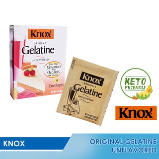 Knox Gelatine Unflavored Desserts for Keto or Low Carb Diet (Sachet)