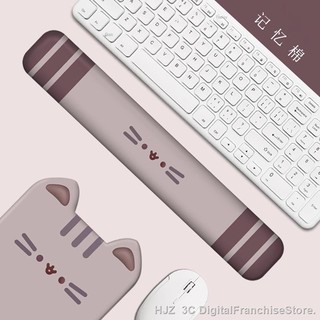 Original cartoon cat mouse pad wrist memory foam keyboard hand support cute creative girl office < (1)