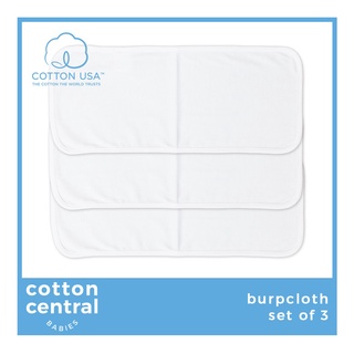 babies卐Cotton Central - (3 pcs) Burpcloth Burp Pad Lampin newborn infant 100% USA baby stuff clothes