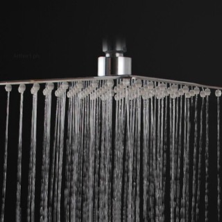 8'' Stainless Steel Square Rain Shower Head Rainfall Bathroom Top Sprayer Tool (5)