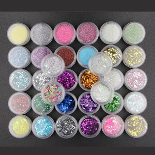Boom✿34 Colors Resin Pigment Mica Powder Glitters Sequains Nail Art Jewelry Making (1)