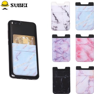 SUBEI Accessory Phone Card Holder Fashion Adhesive Sticker Cellphone Pocket New Universal Lycra Elastic Wallet Case/Multicolor