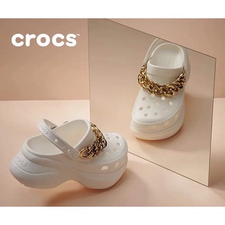 WOMEN Crocs Classic bae clog with chain Eco Bag FREE SOCKS OEM #COD