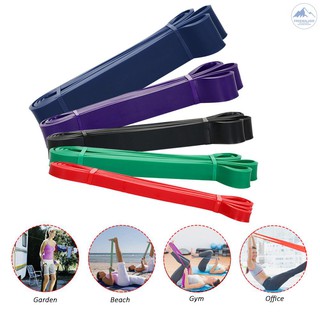 Frew-208cm Resistance Loop Band Natural Latex Yoga Strength Training Stretch Band Home Gym Fitness Exercise Workout Elastic Band with Carry Bag