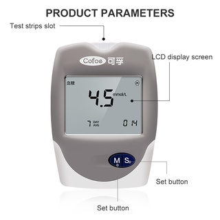 Monitors♙Cofoe 3 in 1 Cholesterol Uric Acid Blood Glucose household meter Health Care with test stri (3)