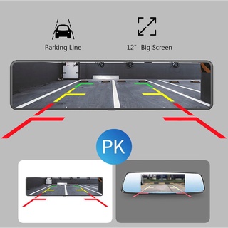 4K 12 Inch Video Recorder Dash Cam WIFI Rear View Mirror GPS Track Car DVR Sony IMX415 Ultra HD 384 (3)