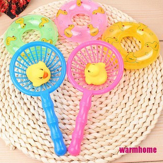 WHPH 5pcs/set Mini Swimming Rings Rubber Yellow Ducks Cute Floating Baby Bath Toys [COD]