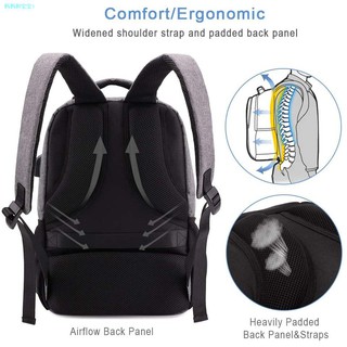◙❁☸Lekesky baby bag mother bag laptop bag USB interface backpack large capacity (5)
