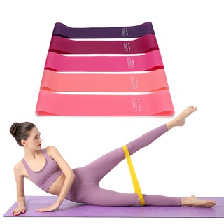 Portable Fitness Workout Equipment Rubber Resistance Bands Yoga Gym Elastic Gum Strength Pilates
