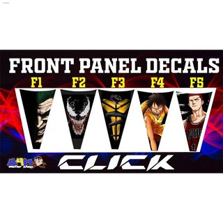 motorcycle accessoriesmotorcycle▦﹍♣Honda Click 125/150 Game Changer Front Panel Decals
