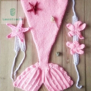 【spot goods】 ™❣♂【Stock】 SW♥ Beauty Mermaid Suits Wool Handmade Crochet Photography