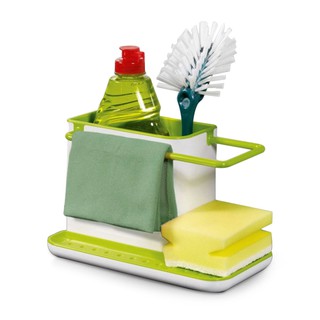 ⚫3 in 1 Sink tidy Cleaning kitchen brush Sponge sink draining towel rack washing holder