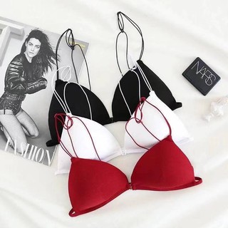 French sexy lingerie backless bra triangle cup jp255