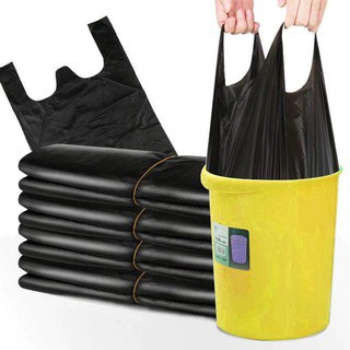 GetAll123 50 pcs 32*52cm Disposable Garbage Bag Black Thick
