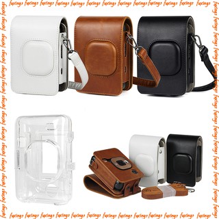 Fujifilm Instax Mini Liplay Bag Retro PU Leather Carry Shoulder Case