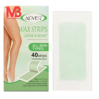 【Beauty】ELAIMEI 40Pcs/Set Hair Removal Wax Strips Papers Epilator Wax Strip Double Sided Depilation Uprooted Silky