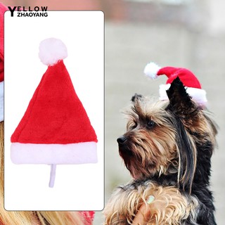 🅨🅦Christmas Costume Plush Pet Dog Santa Hat Party Xmas Gift (3)