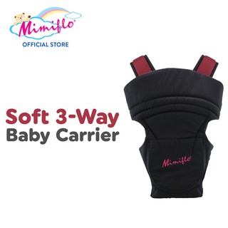 Mimiflo® Soft 3-Way Baby Carrier with Bib
