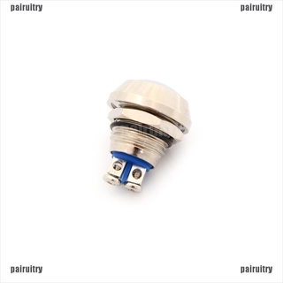 【COD•PAIR】Hot Sale Domed Waterproof Metal 12mm Momentary Push Button Switch