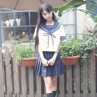 High School Uniform Japanese Style Sailor Anime Skirts Korean Japan Style Academic Dress for Women