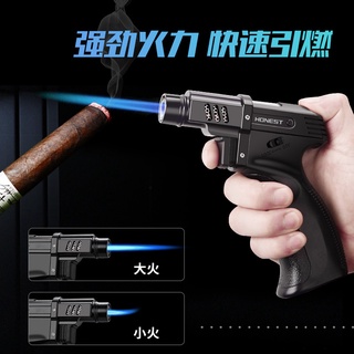 Honest Jet Kitchen Lighter Spray Gun Lighter Butane Torch Lighter Windproof Blue Flame Cigar Lighter