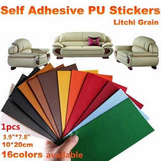 Self-adhesive PU Leather Sofa Patch Stickers Sofa Repair Patches Kit Grain Plaid Self Adhesive Leather Stickers HHStore