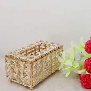 Paper Towel Crystal Storage Box Living Room Napkin Paper Tissue Desktop Container Home Supplies doublelift store