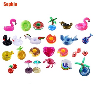 [Sophia] 10Pcs Inflatable Floating Drink Can Cup Holder Hot Tub Swimming Pool Beach Party