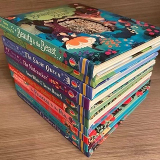 Original 10pcs Usborne Peep Inside Fairy Tale Book Montessori Children Kids Books Lift the flap