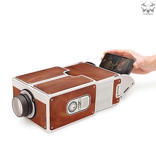 [TOP]Mini Smart Phone Projector Cinema Portable Home Use DIY Cardboard Projector Family Entertainment Projective Device
