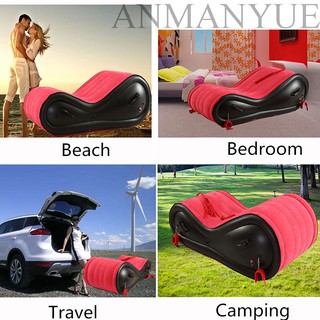 Modern Inflatable Air Sofa For Adult Love Chair Beach Garden Outdoor Sofa Bed Foldable Travel Campin