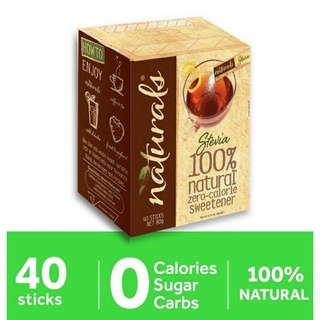 Naturals stevia - 40 sticks [LC/Keto approved ! ]