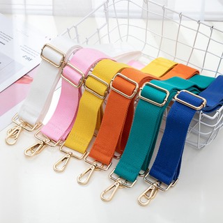 Widened Solid Color Bag Strap Accessory Belt Diagonal Strap Replacement Nylon Canvas Wide Shoulder S