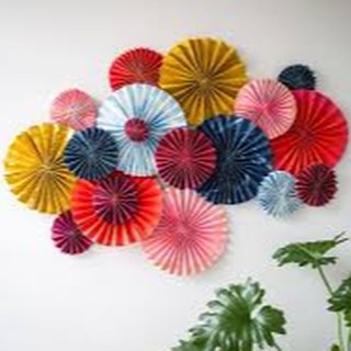 FAN FLOWER ORIGAMI PAPER CRAFTS （SMALL）