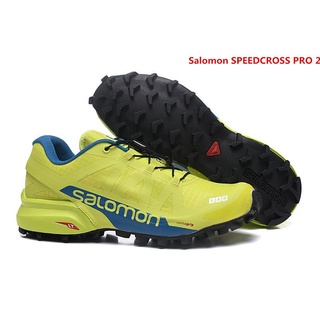 ★Ready Stock★ Salomon SPEEDCROSS PRO 2 Men's Shoes Outdoor Sports Shoes Running Shoes 40-47 Yellow Year-End Discount