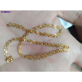 ¤Cod!chain 18ksaudi pawnable gold paper clip chain